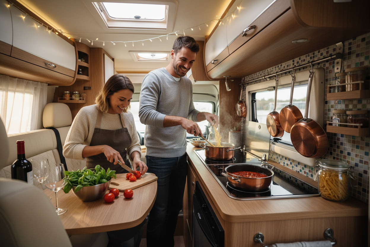 Schnelle Camper-Küche oder Gourmet-Küche im Wohnmobil? So gelingt Genuss beim Campen